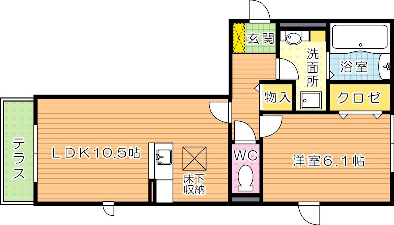 タウンコート春の町 間取り図