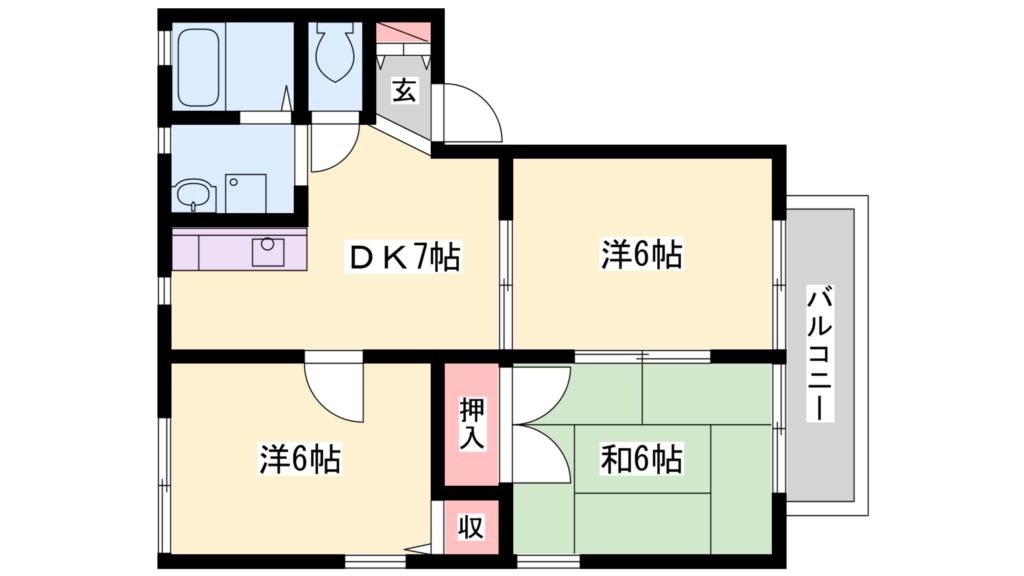 ファミーユハイツＡ 間取り図