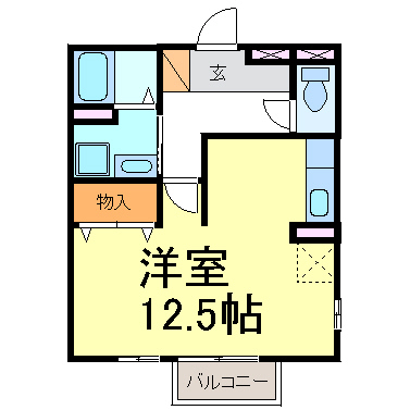 レフア古見 間取り図