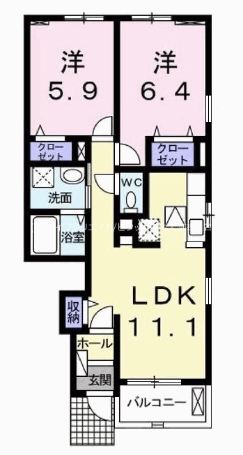 パイン　グローブ 間取り図