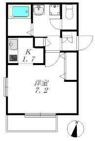 Ｃａｓａｄｅａｌｉｖｉｏ 102号室 間取り