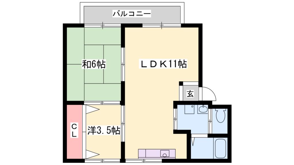 高井ハイツ 間取り図