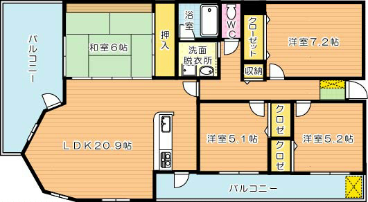 ドゥマテール穴生 間取り図