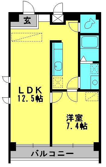 ハイブリッジ湘南Ⅲ 501号室 間取り