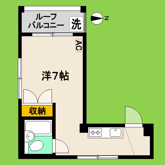 ハイム富士 301号室 間取り
