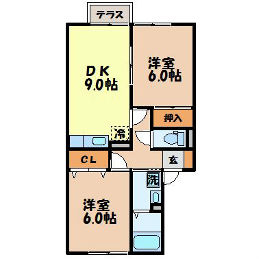 セジュール城戸 間取り