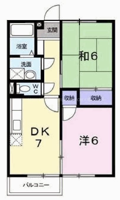 ガーデンハイツ北野Ａ棟 間取り図