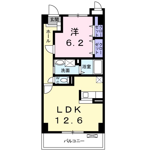 メルベーユ　新鎌 503号室 間取り