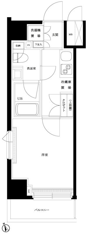 間取り ルーブル新丸子 間取り図