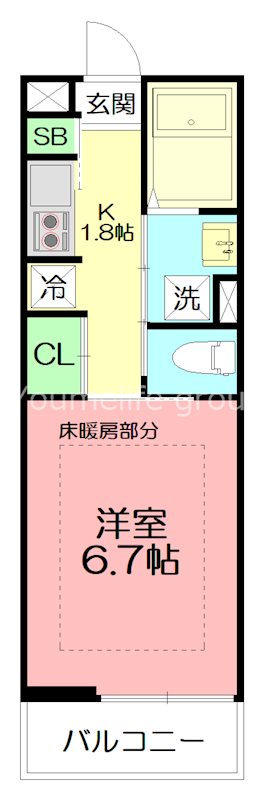 リブリ・鵠沼海岸 302号室 間取り