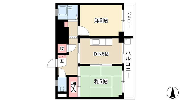 愛知県名古屋市中川区水里２丁目 間取り