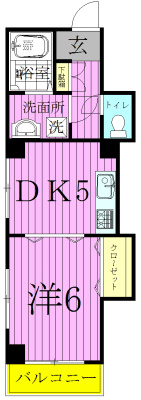 ラフィーヌ・昴 106号室 間取り