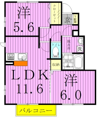 ＧＬＡＤ上本郷Ａ 103号室 間取り