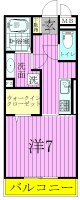 Ａｒｃｏｂａｌｅｎｏ 102号室 間取り