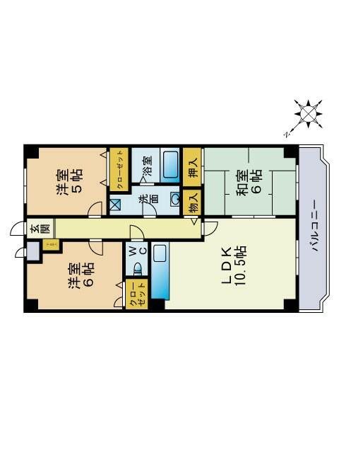 コンフォート香椎東 間取り図