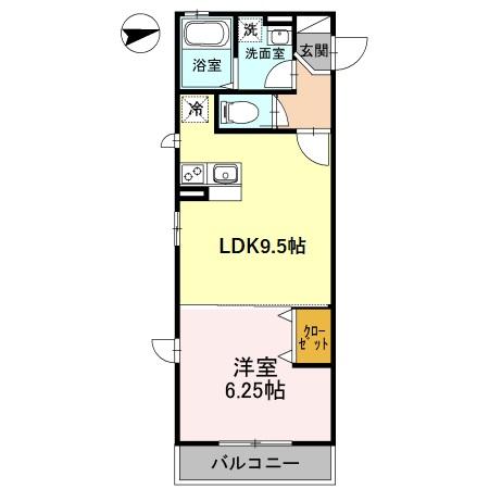 カリーサビラー 307号室 間取り