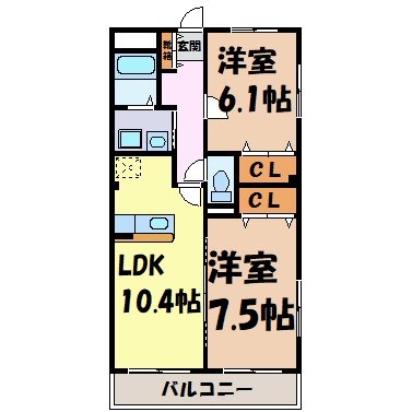 グランハートＭ 間取り図