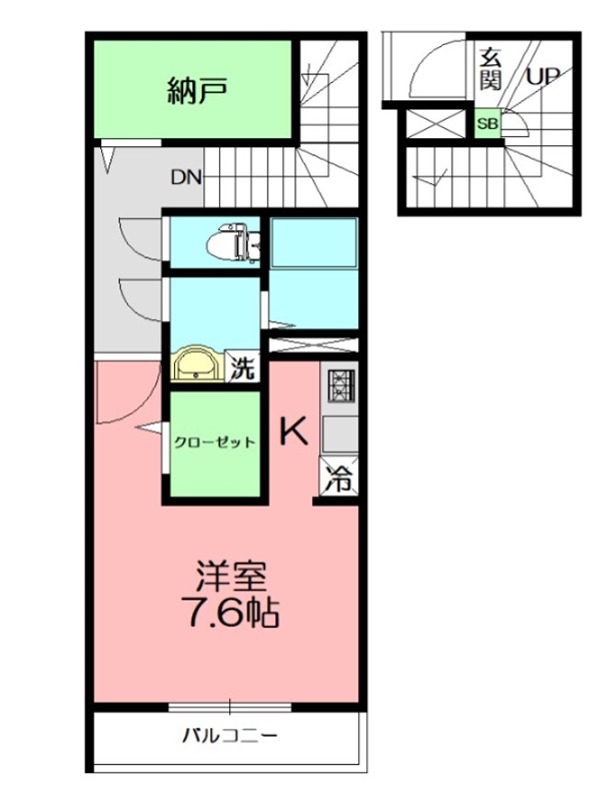 リブリ・柏尾 201号室 間取り