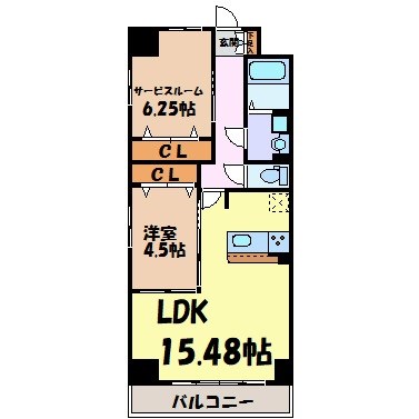 ＧＲＡＮＤＵＫＥ鶴舞公園 間取り図