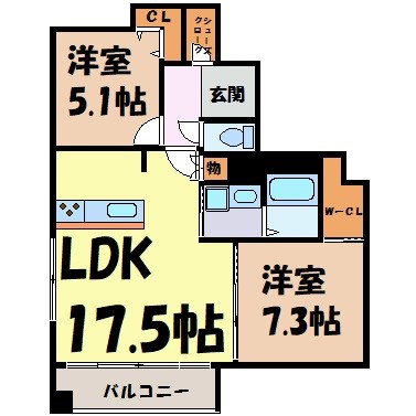 エルミタージュ新栄 間取り