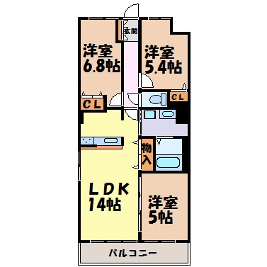 ベレーサ熱田 間取り図