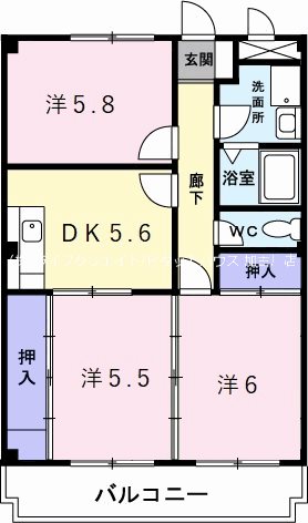 パインコート 間取り図