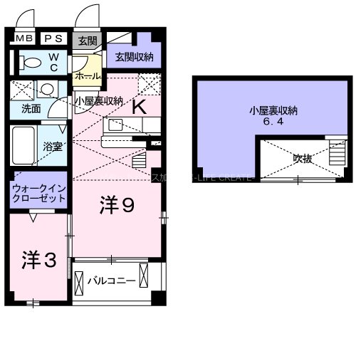 グランツ・ブルⅡ 間取り図
