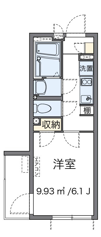 ゆうり 103号室 間取り