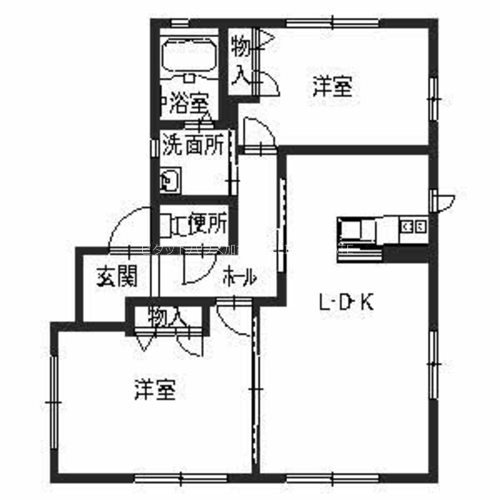 ハリマハイツ峰 間取り図