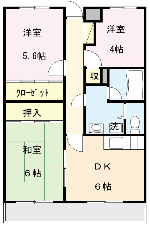 伊田グループビル・Ⅲ 405号室 間取り