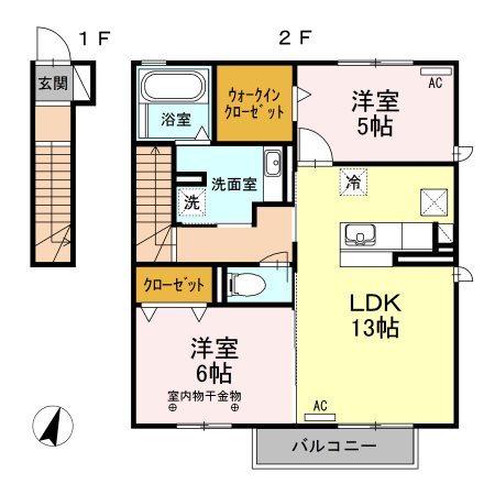 ドルチェヴィータ　Ⅱ棟 間取り図