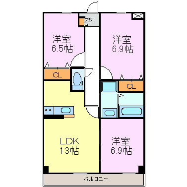 グランドソレーユ 間取り図