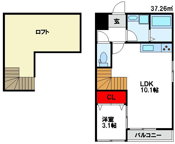 sorriso suite style(ソリーソスイートスタイル) 202号室 間取り