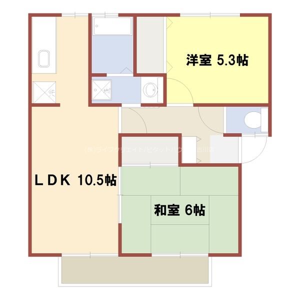 ヴィラ・ビスタ　Ｂ棟 間取り図