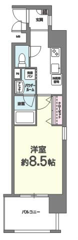 ヘスティア神戸 間取り図