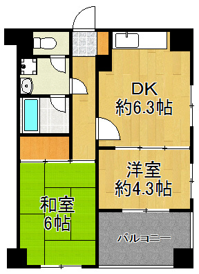 ベルカーサ生麦 間取り図