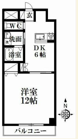 MPⅩ番館 間取り図