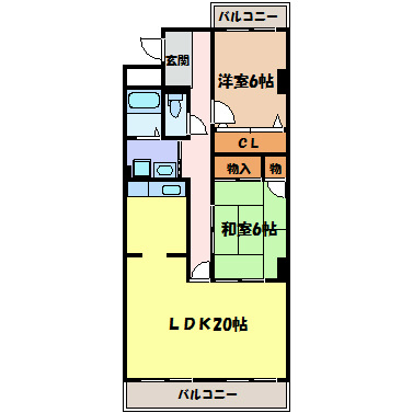 パビヨン徳川 間取り図