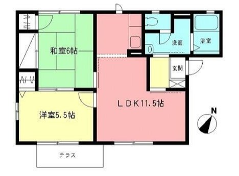 湘南ブライトB 101号室 間取り