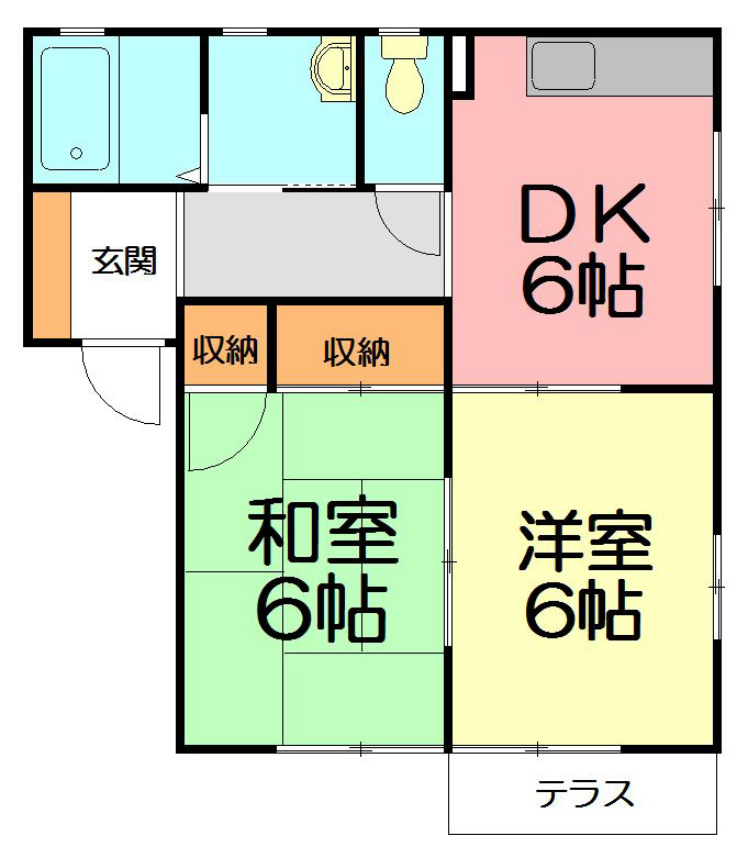 湘南ブライトＣ 202号室 間取り