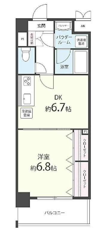 フランディルりんくうⅡ 間取り