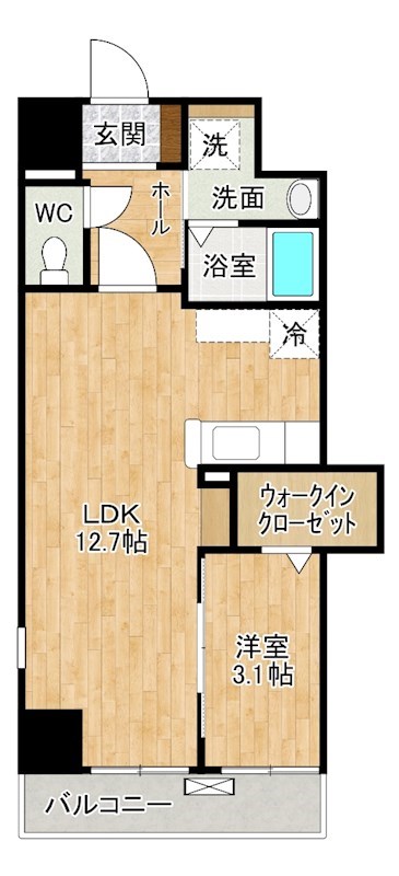 シェーナ下到津  502号室 間取り