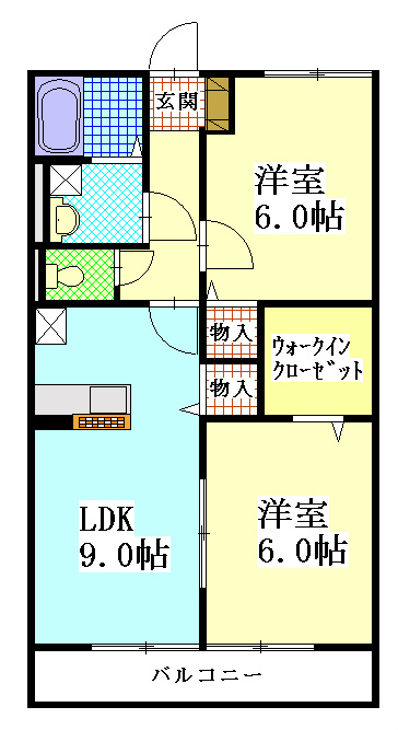 ヤマユウハウス山科 間取り図