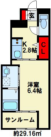 プレミール宇佐 105号室 間取り