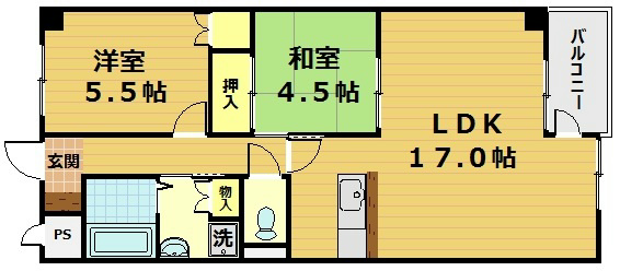 インペリアル明日香 間取り
