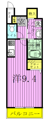 メゾンドサカエ・Ⅱ 103号室 間取り