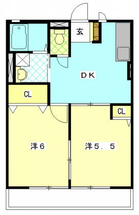 グランシャリオⅠ 203号室 間取り