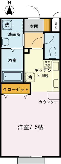 ピアハウス   105号室 間取り
