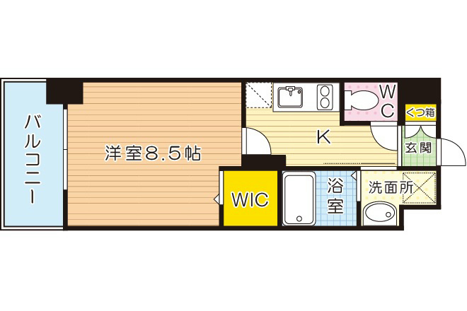 ニューサンリバー15番館 606号室 間取り