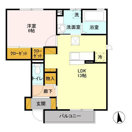 茨城県下妻市江 間取り